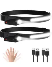 Pack Of 2 All Perspectives Induction Headlamp USB Rechargeable & Motion Sensor