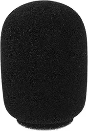 JOINPAYA Mini Microphone Headset Windscreen Sponge Mic Cover Microphone Isolation Shield for Headset Lavalier Microphones Noise Reduction Black