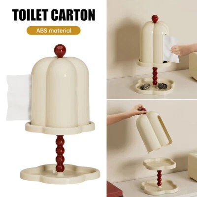 Vintage Sconces Tissue Box Cover Holder Milk White Plastic Retro Luxury Bedroom