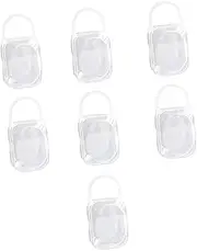 Abaodam 7pcs Newborn Dummy Qv Baby Airtight Storage Box Pacifier Holder Nursery Tote Storage Bin Dummy Newborn Pacifier Storage Box Portable Box Baby Accessories