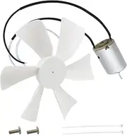 6’’ RV Vent Fan Motor & Fan Blade Replacement, 12V D-Shaft RV Vent Motor Compatible with Heng's, Elixir, Jensen, Jayco,Toyota Dolphin RV