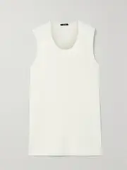 [Joseph] Joseph - Silk-blend Tank - Ivory - small small Ivory