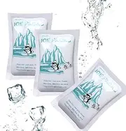 WORLD-BIO Dry Ice Packs Reusable Shipping Cold Packs, 48 Small Ice Packs for Coolers & Lunch Bags, Dry Ice Pack Automatic Water Absorption, Keep Food Fresh and Beverage Cold, 3.5 OZ, 4.7"x 3.1"