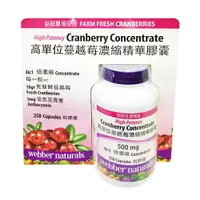 在飛比找樂天市場購物網優惠-Webber Naturals 高單位蔓越莓濃縮精華膠囊 2