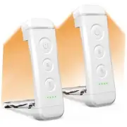 USB Rechargeable Book Light, Portable Clip-on LED Reading Light, 3 Amber
