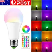 RGB Led Bulb Light 5-15W E27 16 Color Changing Remote Control Bayonet Screw Lamp