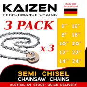3 x KAIZEN Chainsaw Chain 6" 28DL 3/8 LP 043 Pole Saw