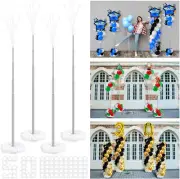 Kasyat 4 Sets Balloon Column Stand Kit 9.1ft Adjustable Telescopic Balloon Pilla