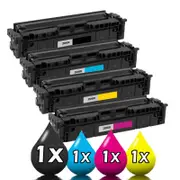 Compatible 4 Pack HP 206X Toner Cartridges W2110X-W2113X Fits: HP Color LaserJet Pro MFP M283, M282, M255