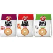 7 Days Bake Rolls MIX of 3 Flavours Crispy Bread Chips 150g