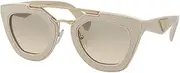 [Prada] Women's PR 14SS Sunglasses Ivory/Light Brown Grad Ligh