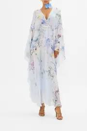 LONG KAFTAN WITH WAIST DETAIL BUTTERFLORIA