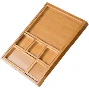 Drawer Organizer Serving Dishes with Lids Divided Dessert Tray