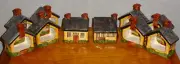 ENGLISH COUNTRY COTTAGE HOUSE NAPKIN RING SET OF 8 PLUS S&P CABIN BLOCK GEAR NEW