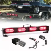 LED Wireless Tow Trailer Light Bar Battery Flashing Warning Magnetic Base Light