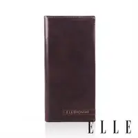 在飛比找森森購物網優惠-【ELLE HOMME】牛皮長夾(有拉鍊夾層)/ 皮夾/ 男