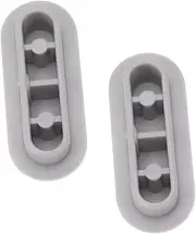 2Pcs Toilet Seat Bumper Antislip Gasket Kit Durable Cushioning Pads for Increased Height Easy Installation Fit for Toilet Seats Grey