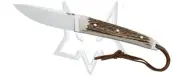 Fox Knives Vintage 639 CE Fixed Blade Knife Deer Stag 440C Steel 639CE