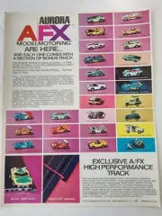 AURORA AFX 1972 Model Motoring Dealer Brochure Exclusive Bonus Car & Track Offer