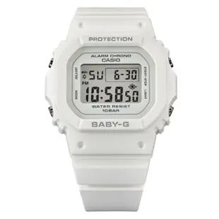 【CASIO 卡西歐】BABY-G 簡約纖薄方形電子腕錶 母親節 禮物(BGD-565-7)