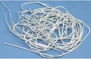 French Wire Bead Stringing Jewelry Silver Tone Medium