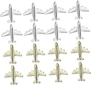 HOUDERCO 24Pcs Decorative Airplane Pushpins for Cork Board Cute Metal Thumb Tacks for Photos Maps and Bulletin Boards and Easy to Use