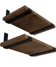 Shelf Bracket for Floating Shelf, Thick Heavy Duty 8” by LEOPO, Package Of 4