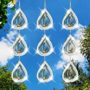 Bird Deterrents for Outside:Reflective Bird Scare Devices,3D Extra Sparkly Dr...