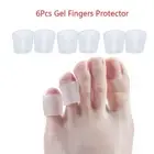 6Pcs Toe Separator Gel Protector Corn Corrector Hammer Toe Support Pain Relief