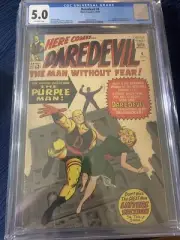Daredevil #4 CGC VG/FN 5.0 Off White 1st Appearance Killgrave, the Purple Man!