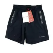 Macpac Kids Fast Track Shorts Drawstring Outdoor Hiking Short Size 12 Black New