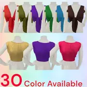 New Stylish Chiffon Ruffle Top & Girls Self Tie Belt Fancy Top Dance Wear C68