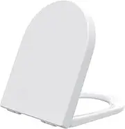 SAMODRA Toilet Seat Cover, Soft Close U Shape Toilet Seat One-Button Quick Disassembly, Suitable for Most Standard U-Shaped Toilets - UF Material (U Shape)