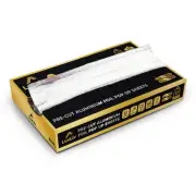 200 Pre-Cut Pop-Up Aluminum Wraps – 12” Heavy-Duty Disposable Wraps for Resta...