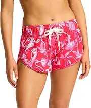 [Seafolly] Women's Printed Short Length Boardshort with Elastic Waist
