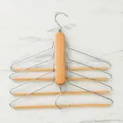 Canningvale Space-Saving Pant & Top Hanger Twin Pack - Brown, Down
