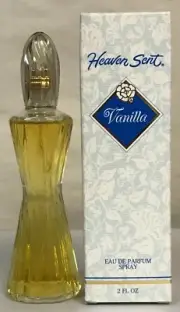HEAVEN SENT VANILLA by MEM EAU DE PARFUM spray 2 oz vintage glass bottle 90s