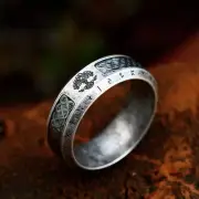 Black Grey Matte Finish Stainless Steel Antique Style Tree Symbol Men Ring M123