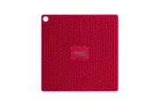 1x Appetito Silicone Square Trivet 17.3x17.3cm - Red