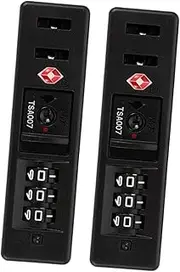 CIYODO Abs/pc Hard Case Luggage Lock 2pcs 3 Combination Padlock Password Security Lock for Suitcase