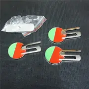 Chrome Silver S Green Metal Grille Emblem + 2x Sticker Badge Decal Turbo Type V8 (for: Fiat)