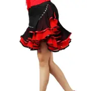 Latin salsa tango rumba Cha cha Square Ballroom Dance Dress#N005 Skirt 5 Colors
