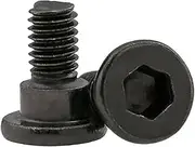 20pcs/ 50pcs M2.5/ M3 Black Hex Socket Shoulder Screw Hexagon Small Plug Model Positioning Bolt Step Plate Set Screw Grade 12.9(50pcs,M2.5x8mm)