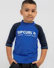 [Rip Curl] Rip Curl Toddlers' Shock Short Sleeve Rash Vest in Blue Gum Size 1-2 1-2 Blue Gum