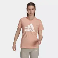 在飛比找博客來優惠-ADIDAS ESSENTIALS 女短袖上衣-粉橘-H07