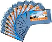 12 Pack GO Anywhere Lightweight Portable Toilet Refill Kit for Camping, Hiking, Backpacking w/ 12 Toilet Waste Kits (Waste Bag with Poo Powder, Zip-Close Storage Bag, Toilet Paper & Moist Towelette)