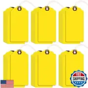 Outus 60 Pcs 4 3/4-in x 2 3/8-in Large Paper Gift Tags with String Attached M
