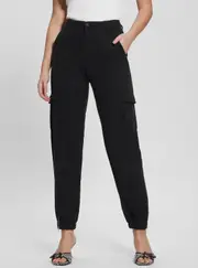 GUESS Women's Black Bowie Cargo Chino Pants Size: 24