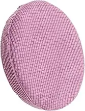 Cabilock Elastic Cover for Chairs Bar Office Chair Round Stool Vanity Stool Cover Round Stool Covers Round Stool Seat Cushion Stool Cushion Round Purple Tub Chair Covers Circle Cover Chair