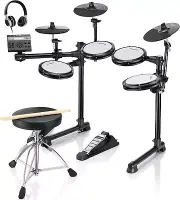 Electric Drums Donner DED-200 LITE Electronic Drum Kit for Beginner with 450 Sou